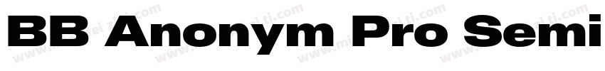 BB Anonym Pro Semi Ultra字体转换